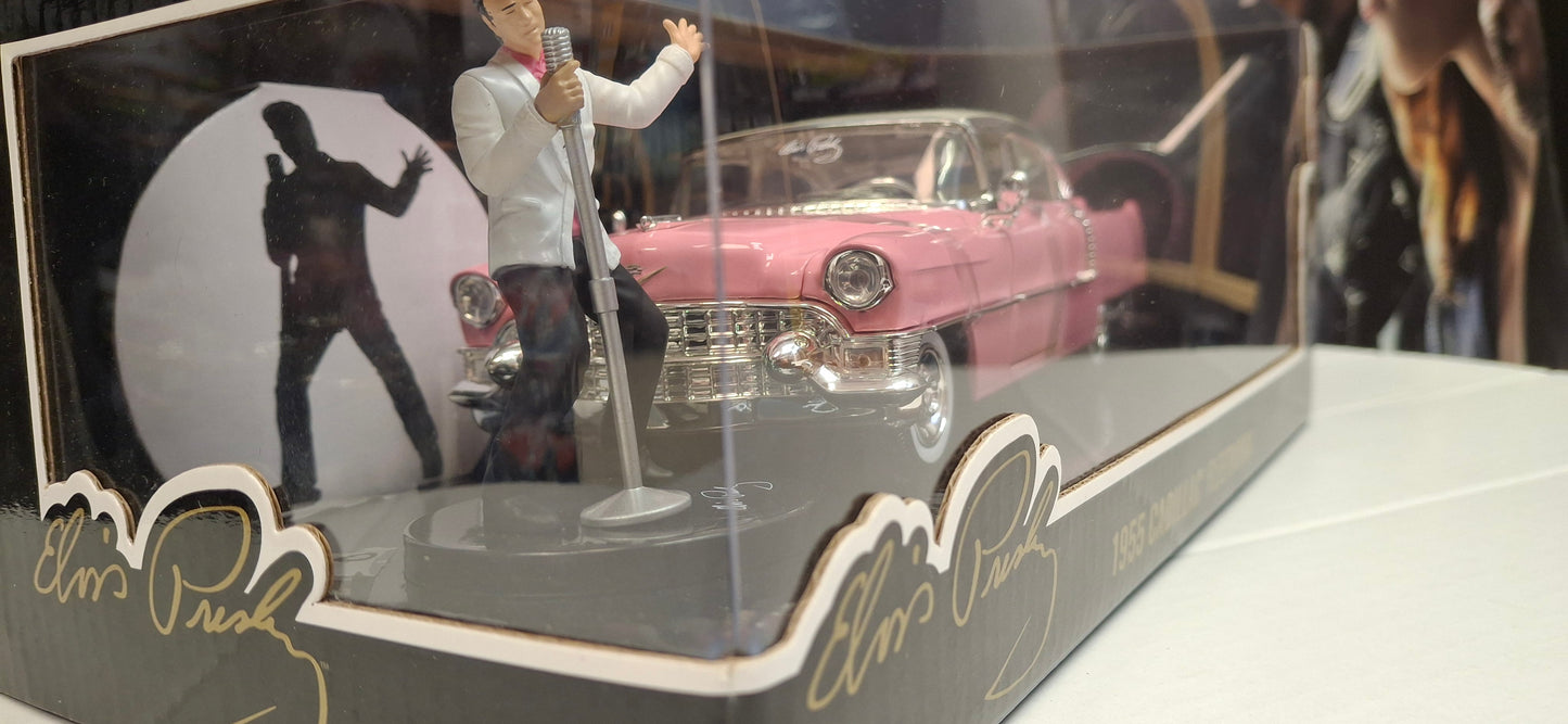 Jada Toys 1/24 Cadillac Eldorado Elvis Pink + figurka
