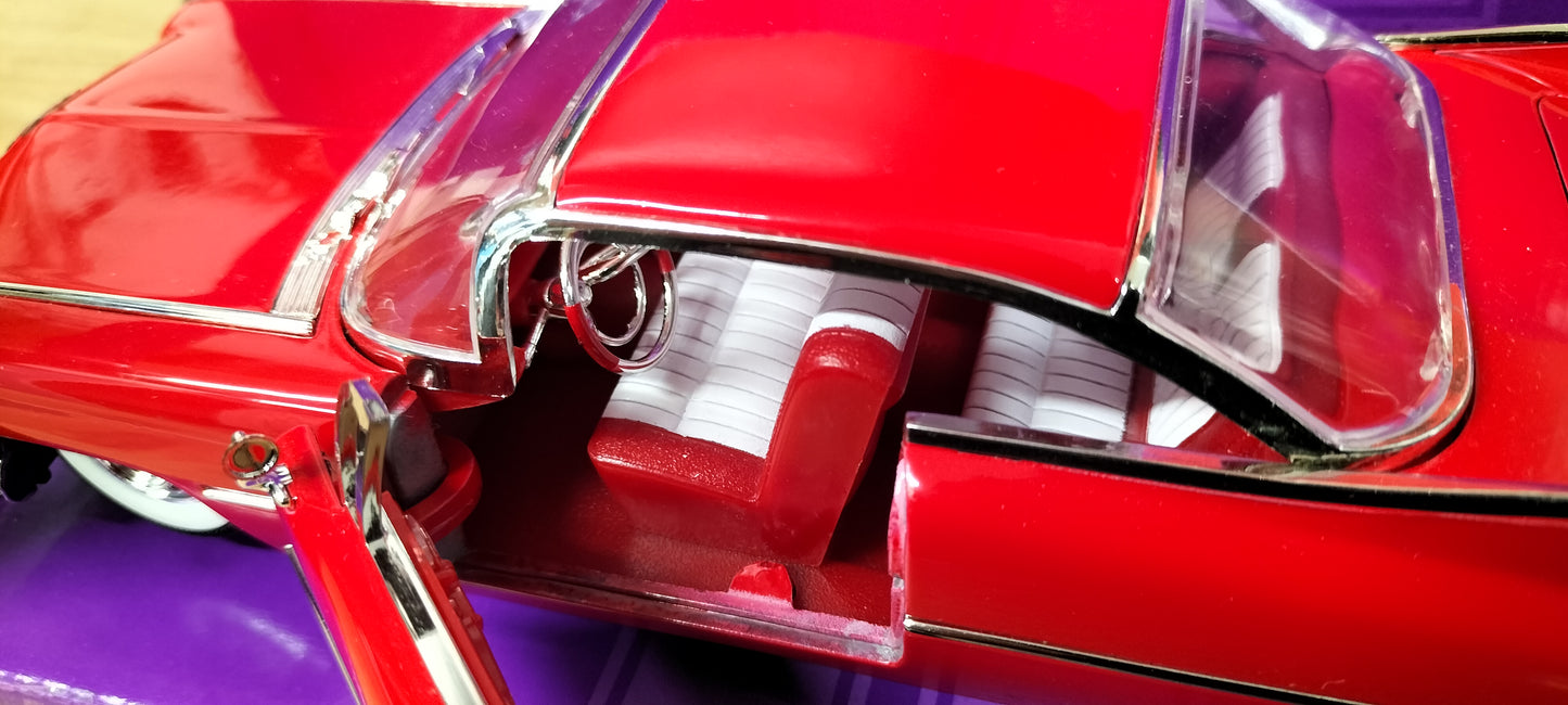 Jada Toys 1/24 Cadillac Coupe Deville 1959 Red Big Time Muscle
