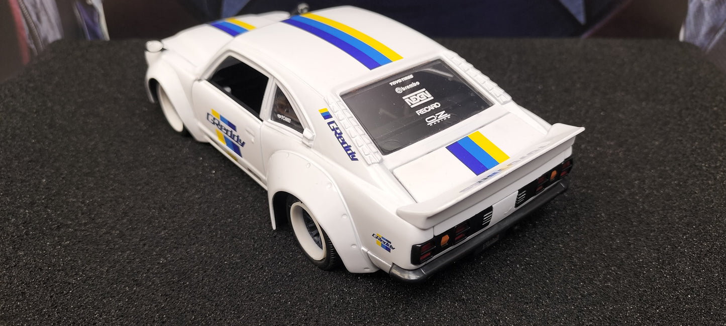Jada Toys 1/24 Mazda RX-3 GReddy ToyoTires White CUSTOM