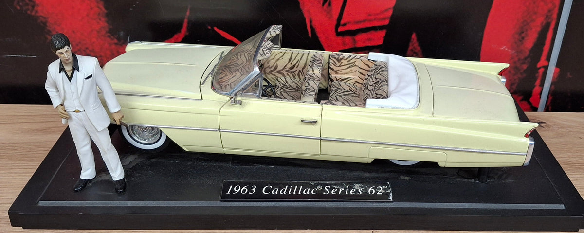 Jada Toys 1/18 Cadillac Eldorado Scareface + figurka Al pacino
