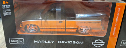 Maisto Design 1/24 Harley Davidson Set 4pcs Orange