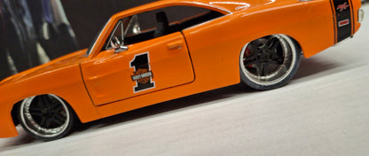Maisto Design 1/24 Dodge Charger R/T 1969 Orange H-D USED