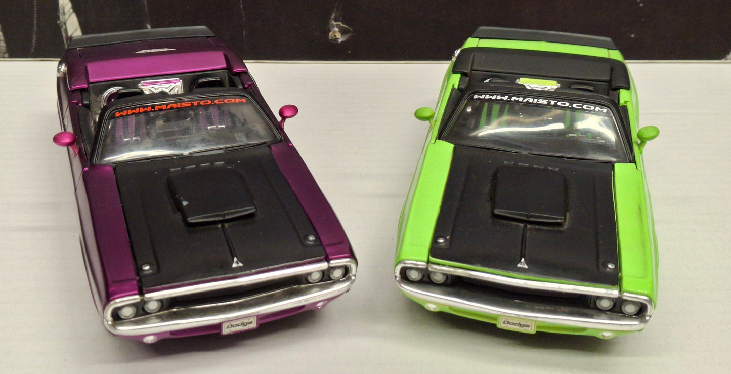 Maisto Design 1/24 Dodge Chellenger Cabrio Set 2pcs