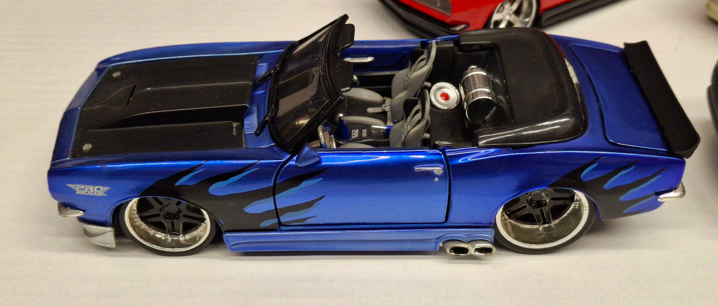 Maisto Design 1/24 Chevy Camaro 1969 Cabrio Set 6pcs USED