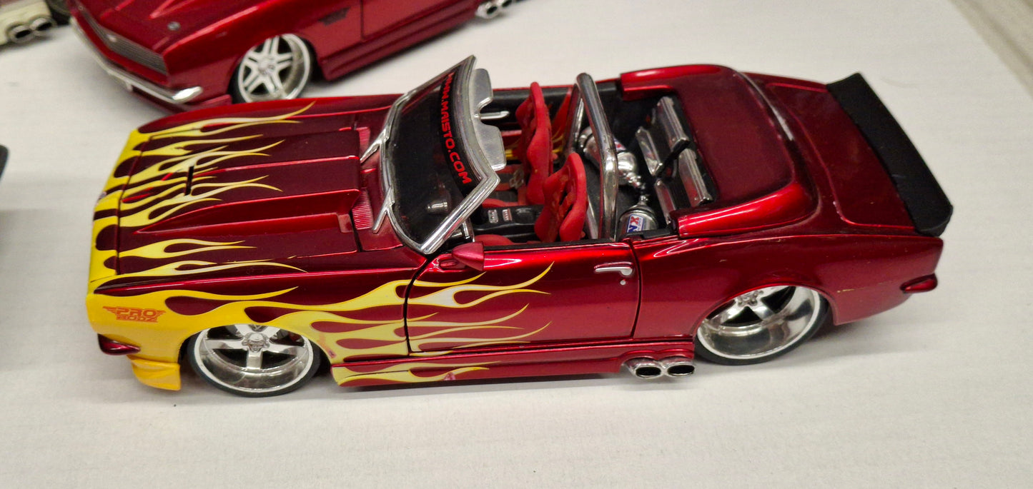 Maisto Design 1/24 Chevy Camaro 1969 Cabrio Set 6pcs USED