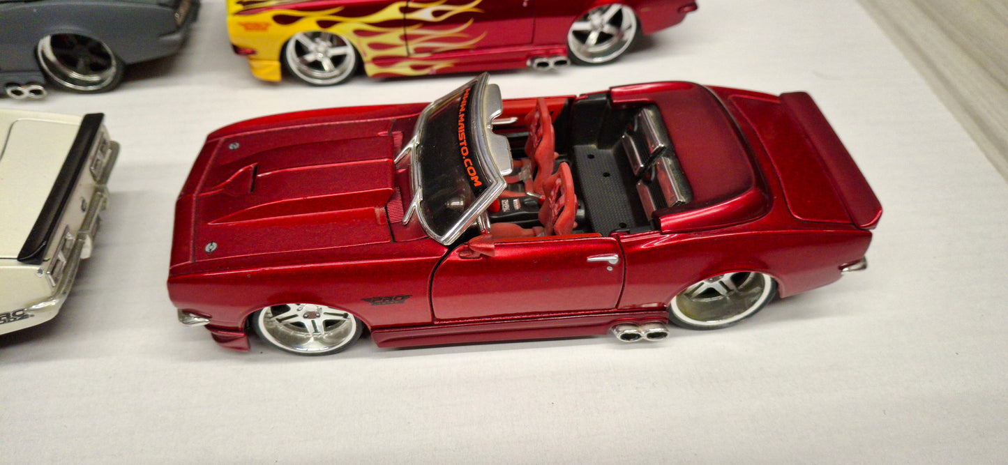 Maisto Design 1/24 Chevy Camaro 1969 Cabrio Set 6pcs USED