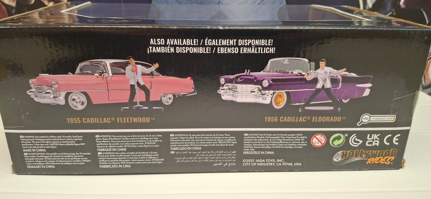 Jada Toys 1/24 Cadillac Eldorado Elvis Pink + figurka