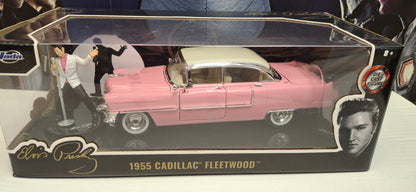 Jada Toys 1/24 Cadillac Eldorado Elvis Pink + figurka