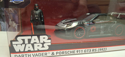 Jada Toys 1/24 Star Wars Porsche 911 + figurka Darth Wader