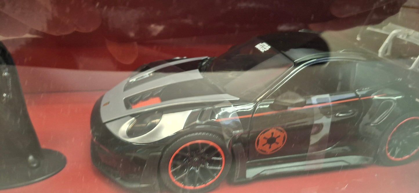Jada Toys 1/24 Star Wars Porsche 911 + figurka Darth Wader