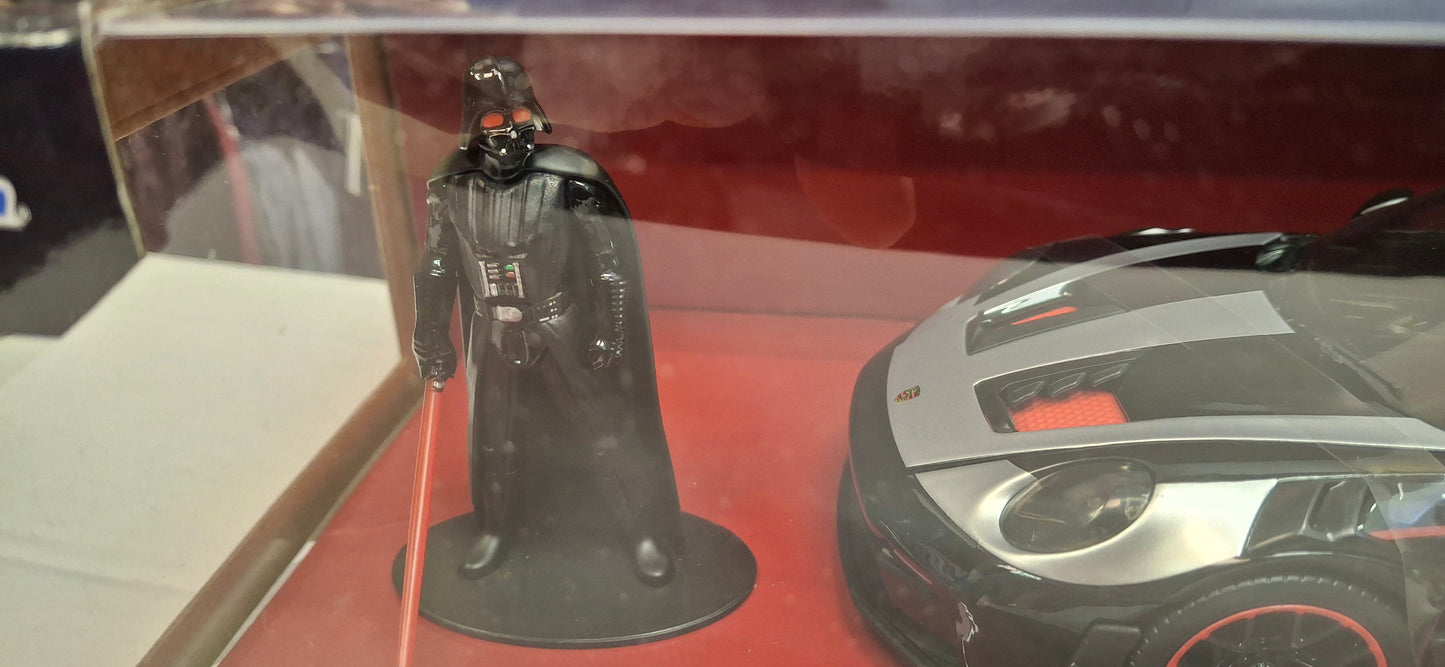 Jada Toys 1/24 Star Wars Porsche 911 + figurka Darth Wader