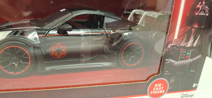 Jada Toys 1/24 Star Wars Porsche 911 + figurka Darth Wader