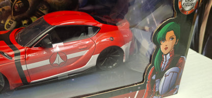 Jada Toys 1/24 Toyota Supra 2020 + figurka Miriya Sterling