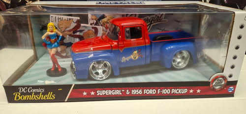 Jada Toys 1/24 Ford F-100 Pickup 1956 Supergirl DC