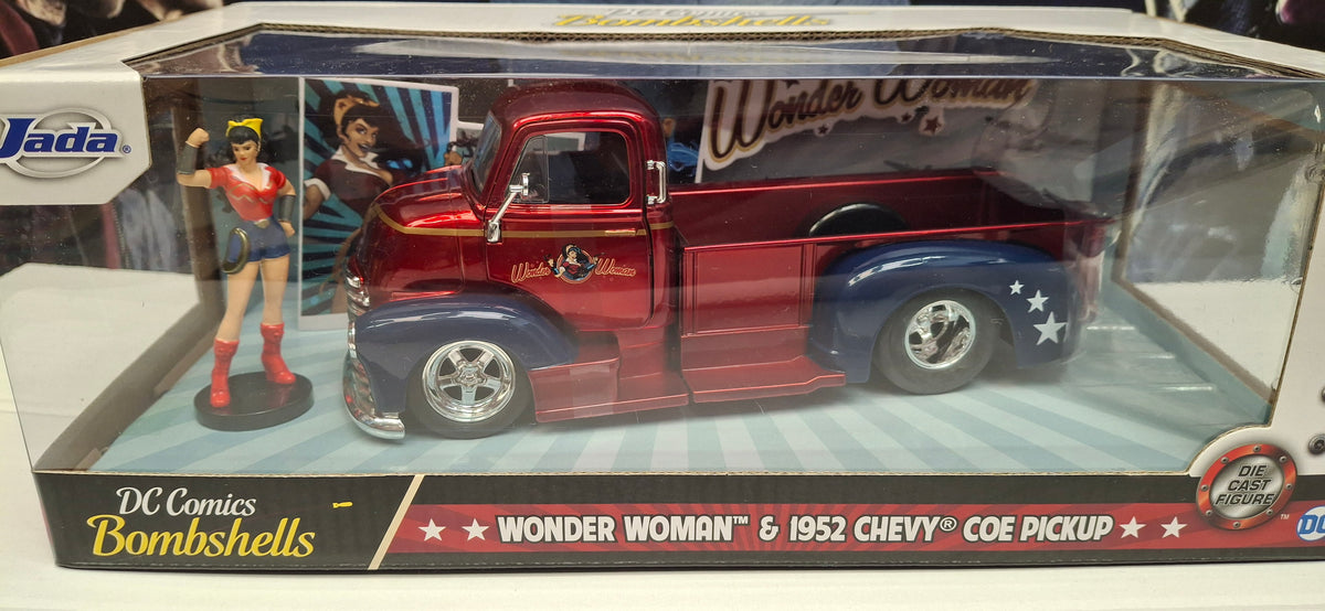 Jada Toys 1/24 Chevy COE Pickup 1952 Wonder Woman DC