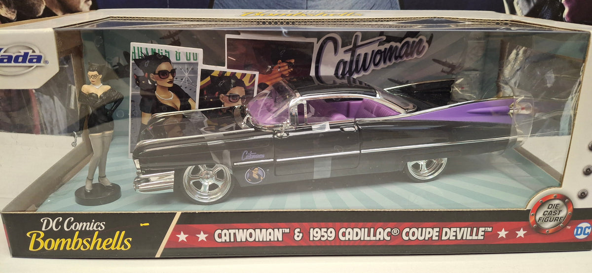 Jada Toys 1/24 Cadillac Coupe Deville 1959 Cat Women DC
