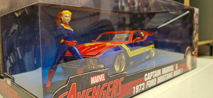 Jada Toys 1/24 Ford Mustang Mach1 1973 Captain Marvel