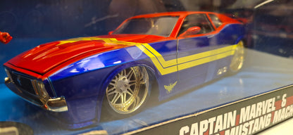 Jada Toys 1/24 Ford Mustang Mach1 1973 Captain Marvel