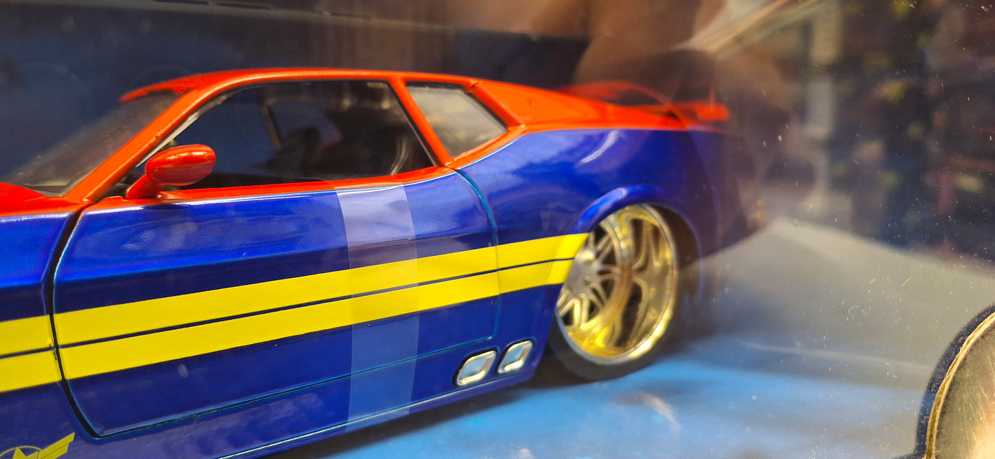 Jada Toys 1/24 Ford Mustang Mach1 1973 Captain Marvel
