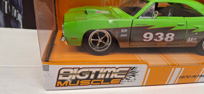 Jada Toys 1/24 Plymouth Road Runner 1979 Green Big Time Muscle