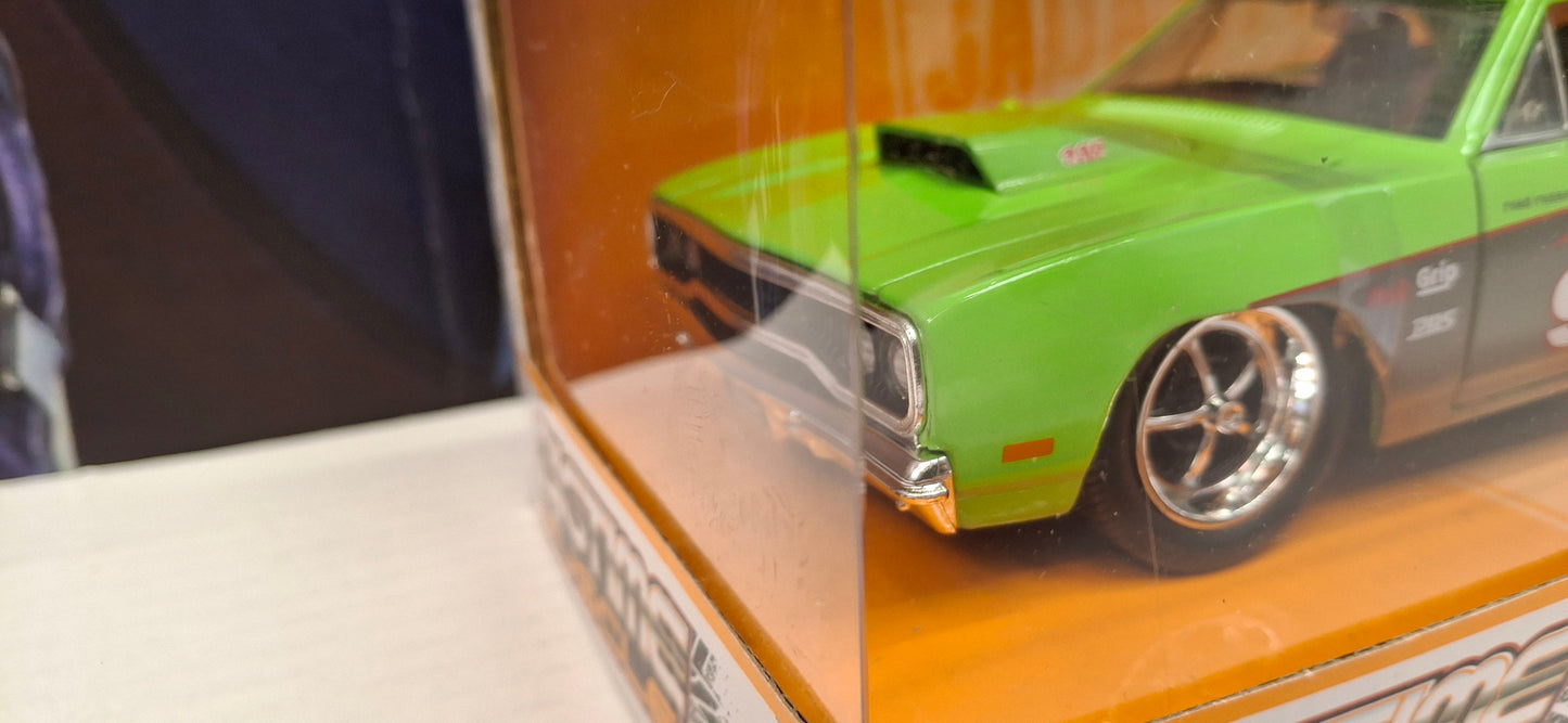 Jada Toys 1/24 Plymouth Road Runner 1979 Green Big Time Muscle