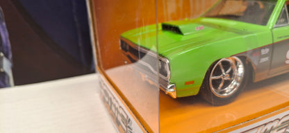 Jada Toys 1/24 Plymouth Road Runner 1979 Green Big Time Muscle