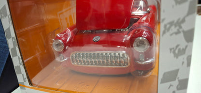 Jada Toys 1/24 Chevy Corvette 1957 Red White Big Time Muscle