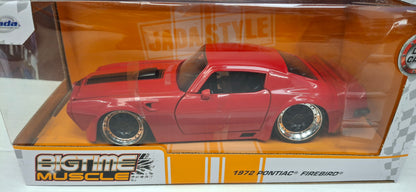 Jada Toys 1/24 Pontiac Firebird 1972 Red Black Big Time Muscle