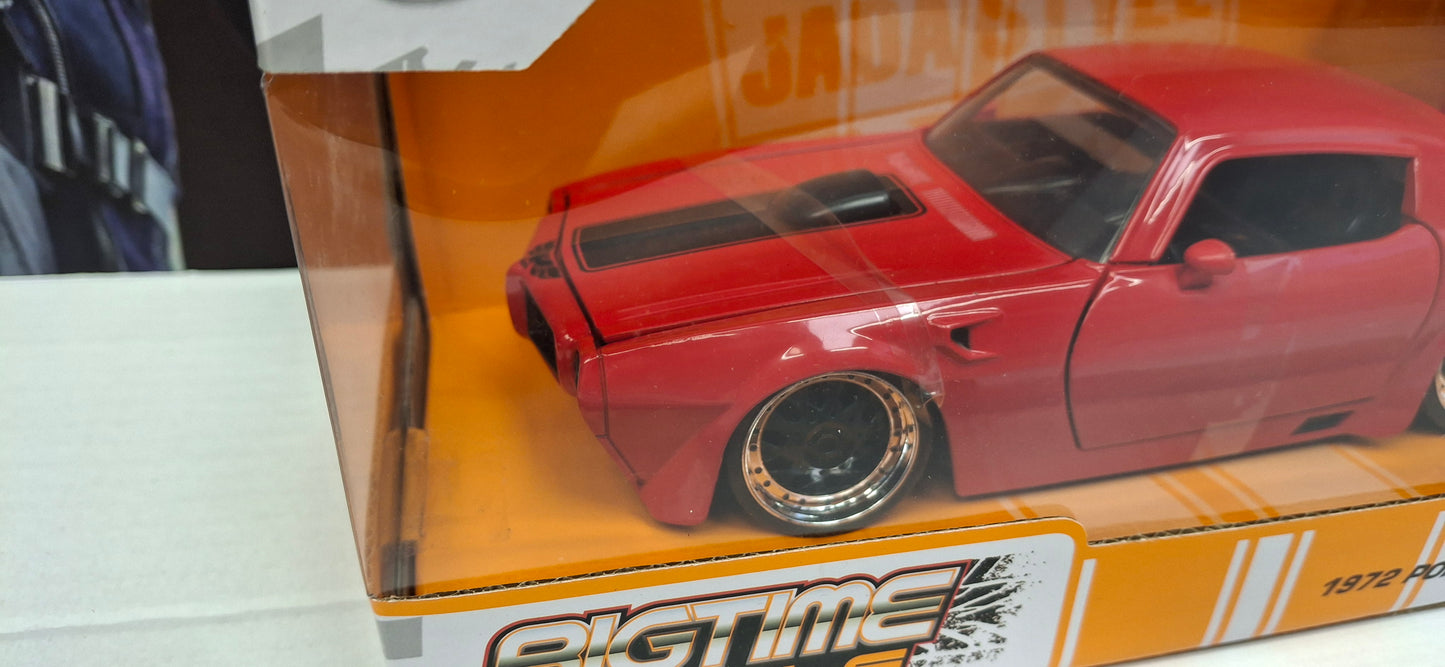 Jada Toys 1/24 Pontiac Firebird 1972 Red Black Big Time Muscle