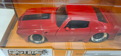 Jada Toys 1/24 Pontiac Firebird 1972 Red Black Big Time Muscle