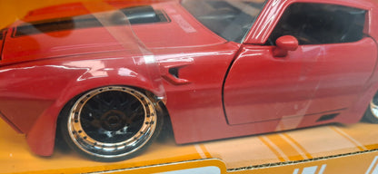 Jada Toys 1/24 Pontiac Firebird 1972 Red Black Big Time Muscle
