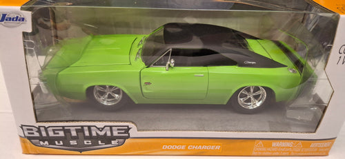 Jada Toys 1/24 Dodge Charger R/T Lime Green Big Time Muscle