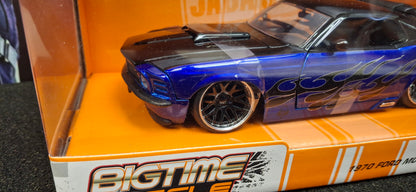 Jada Toys 1/24 Ford Mustang Boss 429 1970 Blue Flame Big Time Muscle