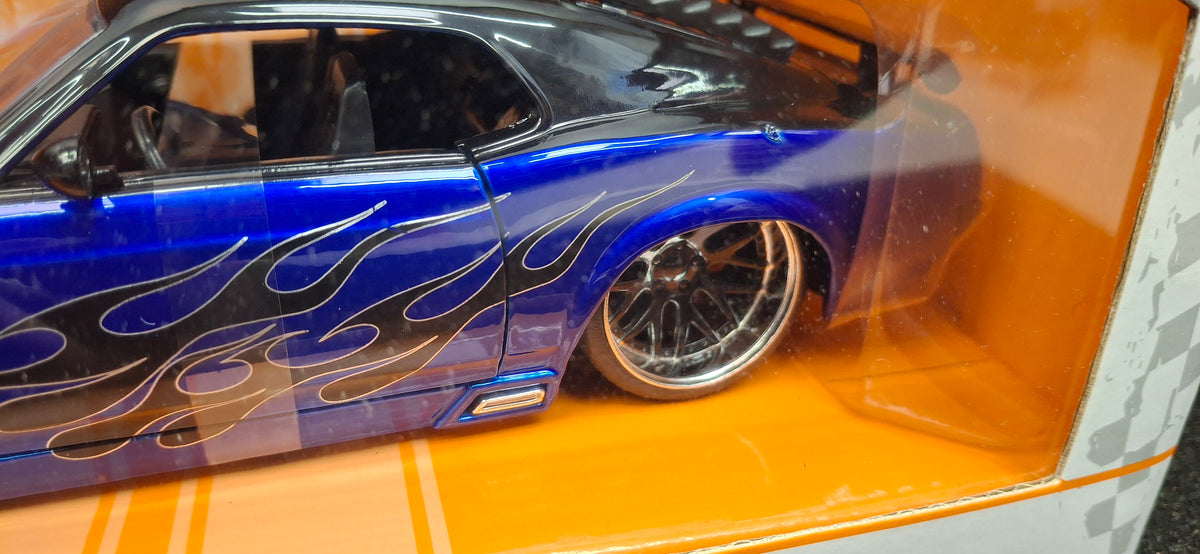 Jada Toys 1/24 Ford Mustang Boss 429 1970 Blue Flame Big Time Muscle