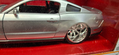 Jada Toys 1/24 Ford Mustang GT 2010 Silver Big Time Muscle
