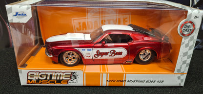 Jada Toys 1/24 Ford Mustang Boss 429 1970 Super Boss Big Time Muscle