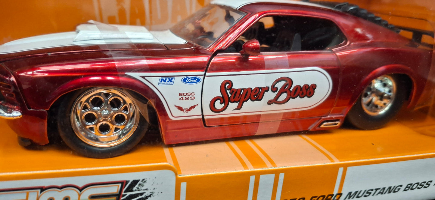Jada Toys 1/24 Ford Mustang Boss 429 1970 Super Boss Big Time Muscle
