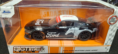 Jada Toys 1/24 Ford Mustang Dark Horse 2024 Black Horse Big Time Muscle