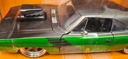 Jada Toys 1/24 Dodge Charger R/T Gasser Gray Green Big Time Muscle