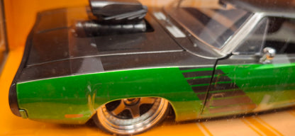Jada Toys 1/24 Dodge Charger R/T Gasser Gray Green Big Time Muscle