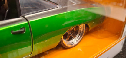 Jada Toys 1/24 Dodge Charger R/T Gasser Gray Green Big Time Muscle