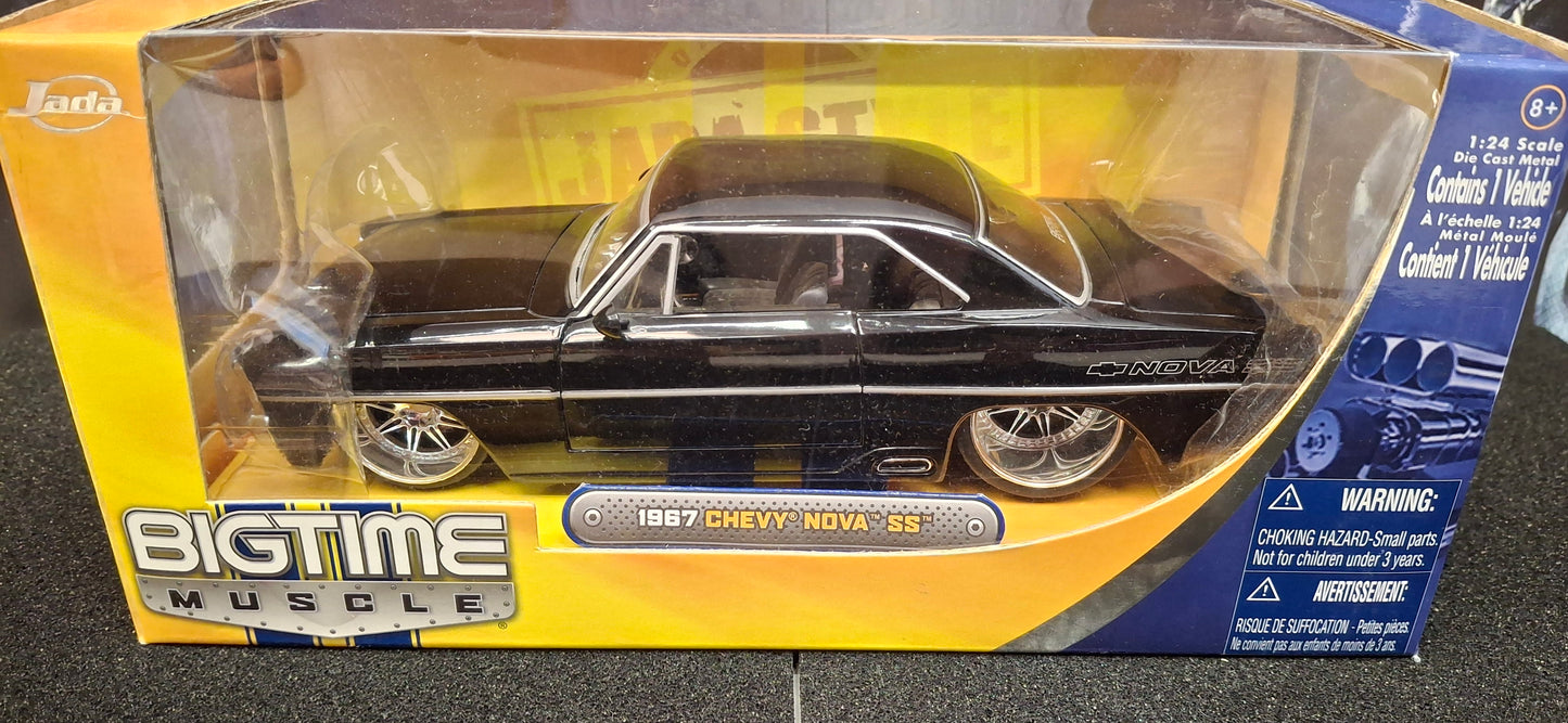 Jada Toys 1/24 Chevy Nova SS 1967 Black Pearl Big Time Muscle