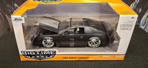 Jada Toys 1/24 Chevy Camaro Z28 1985 IROC-Z Black Matt Big Time Muscle
