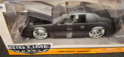Jada Toys 1/24 Chevy Camaro Z28 1985 IROC-Z Black Matt Big Time Muscle