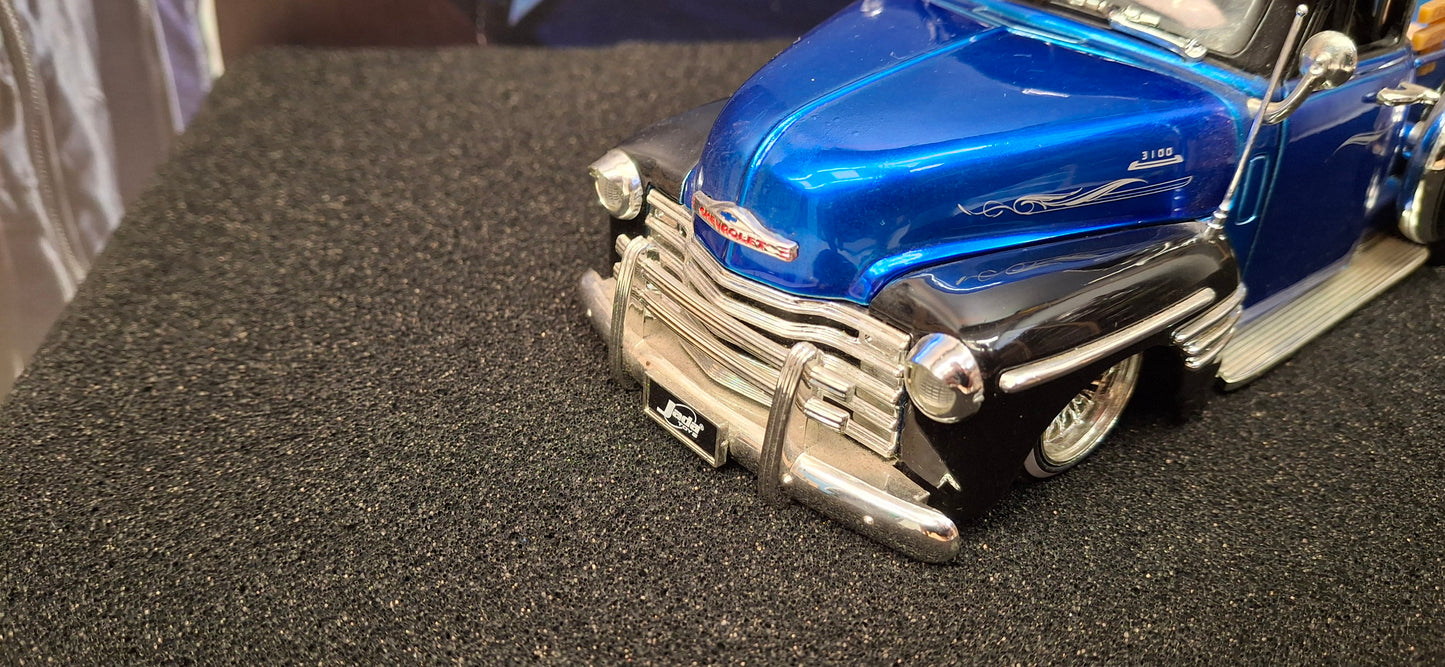Jada Toys 1/24 Chevy Pickup 1951 Street Low Blue Big Time Muscle USED
