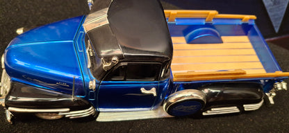 Jada Toys 1/24 Chevy Pickup 1951 Street Low Blue Big Time Muscle USED
