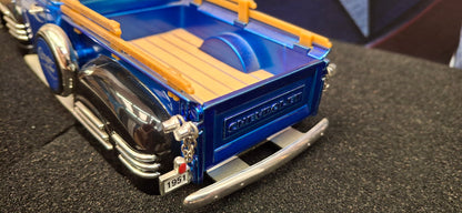 Jada Toys 1/24 Chevy Pickup 1951 Street Low Blue Big Time Muscle USED