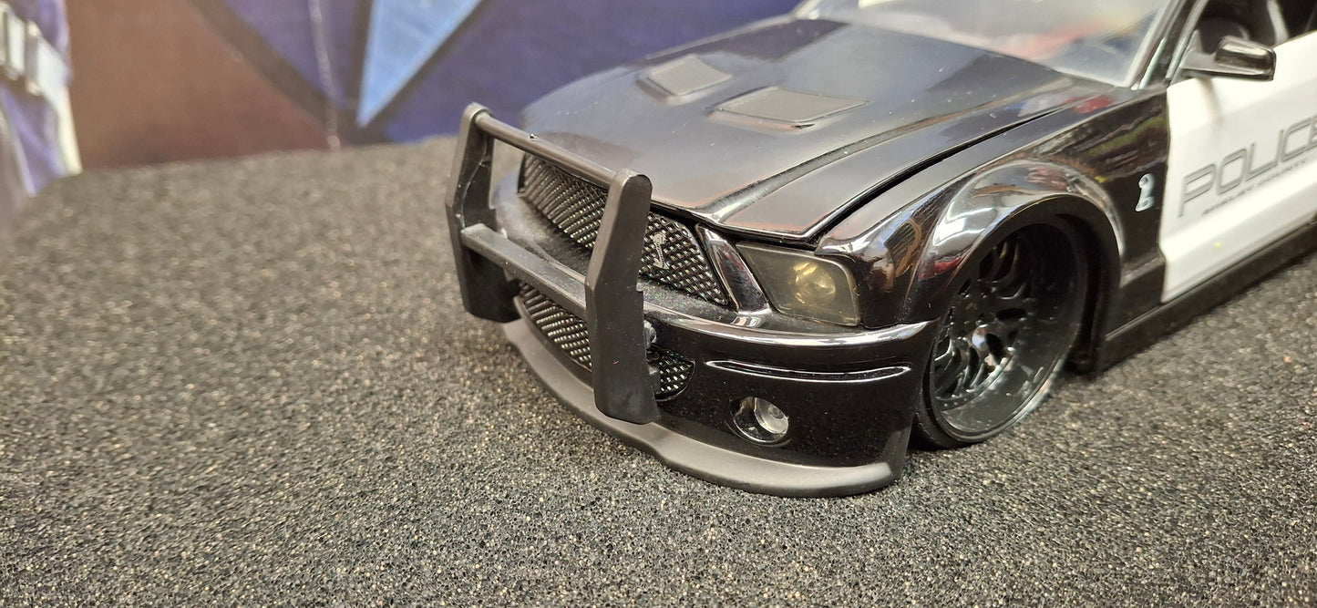 Jada Toys 1/24 Ford Mustang Shelby GT-500 Police 2007 Big Time Muscle USED