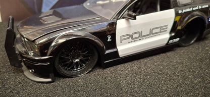 Jada Toys 1/24 Ford Mustang Shelby GT-500 Police 2007 Big Time Muscle USED