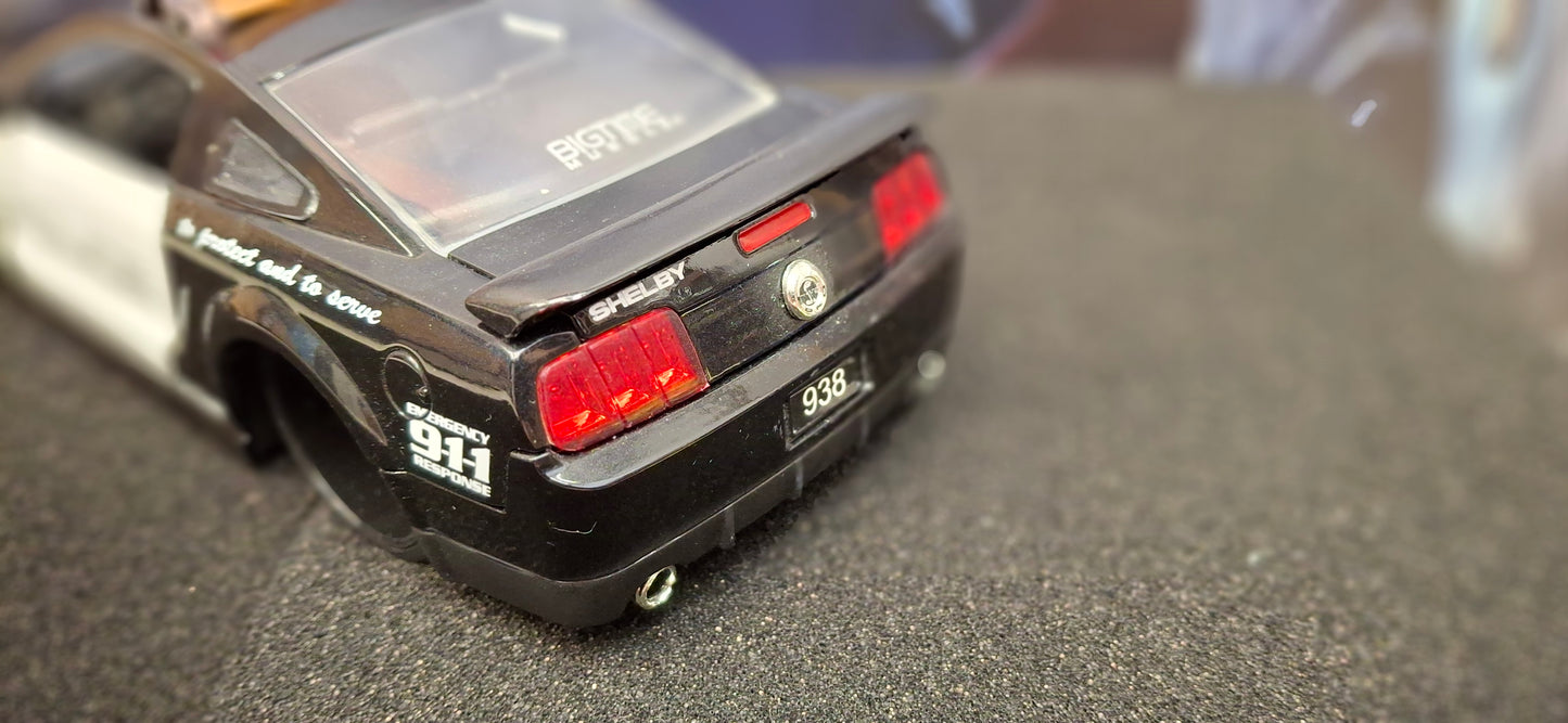 Jada Toys 1/24 Ford Mustang Shelby GT-500 Police 2007 Big Time Muscle USED
